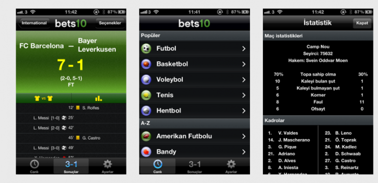 Bets10 Apple Canlı Skor Uygulaması