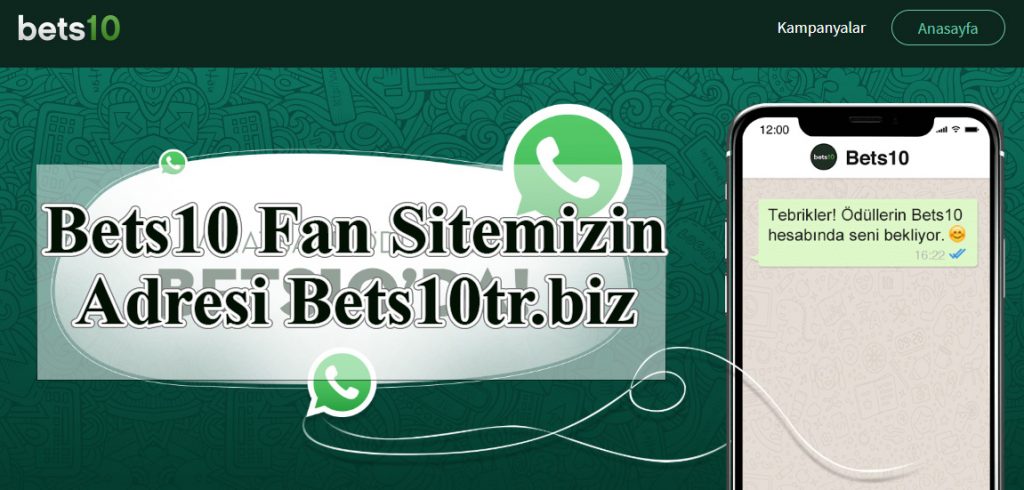 Bets10 Fan Sitemizin Adresi Bets10tr.biz Oldu