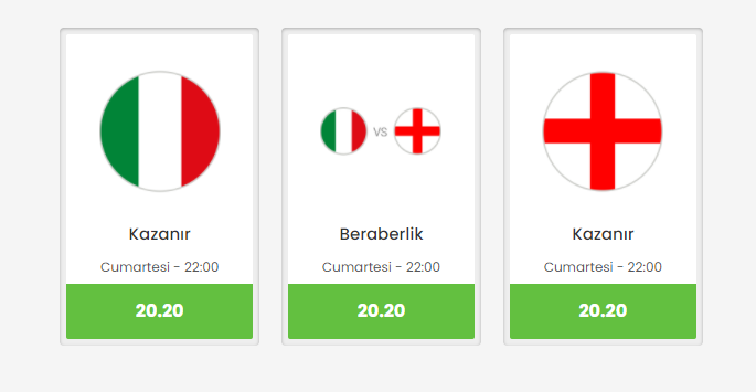 EURO 2020 Finali’ne Dev Oran Bets10'da