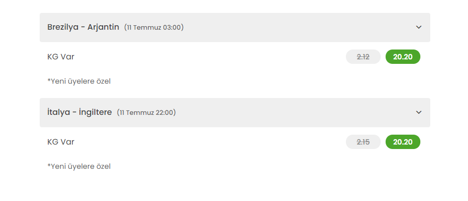 EURO 2020 Finali’ne Dev Oran Bets10'da