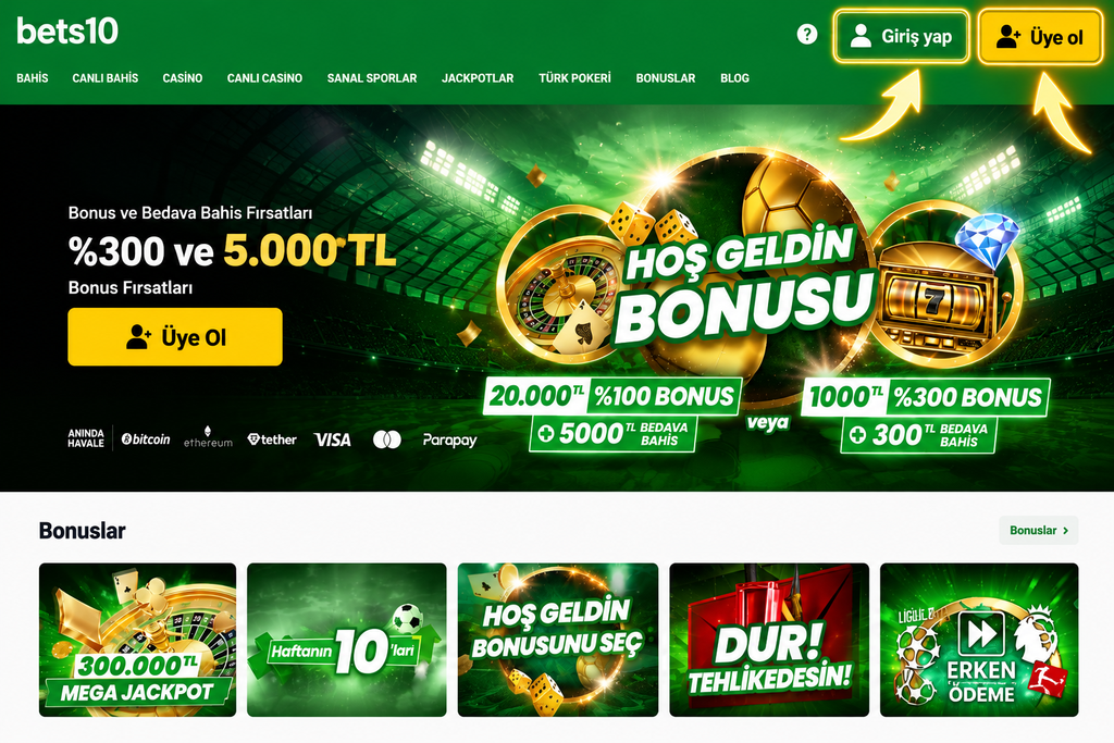 Bets10 Sorunsuz Giriş